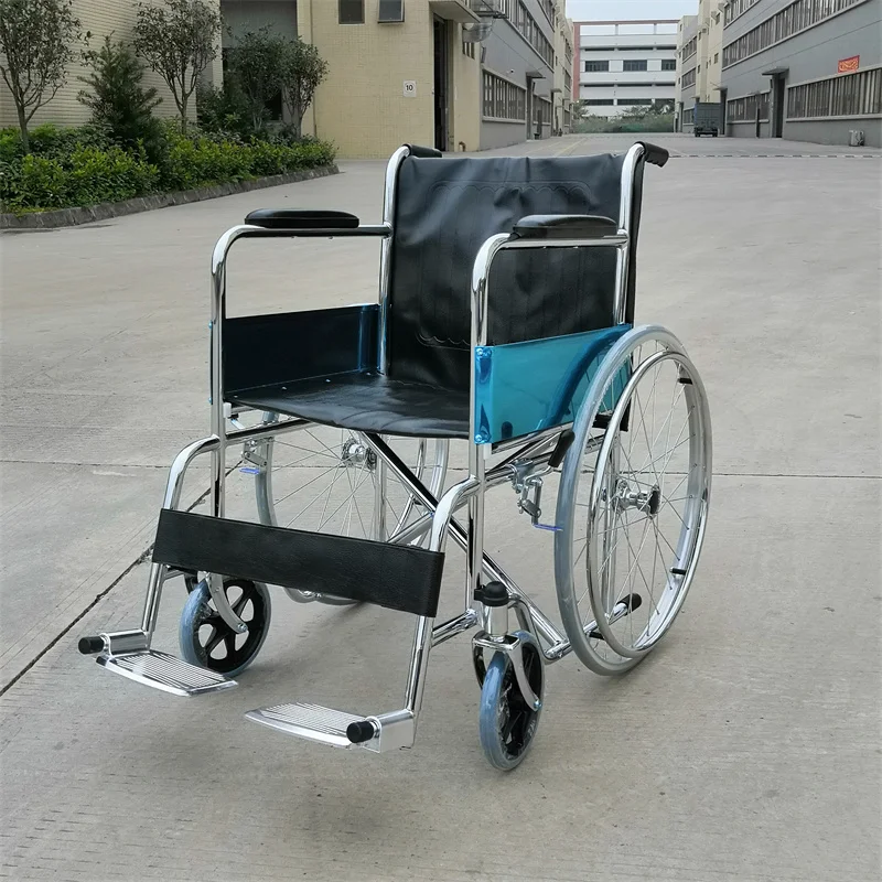 High Quality Lightweight Manual Wheelchair Portable Folding Hand Push Adult Disabled Elderly Home User Outside Wheelchair