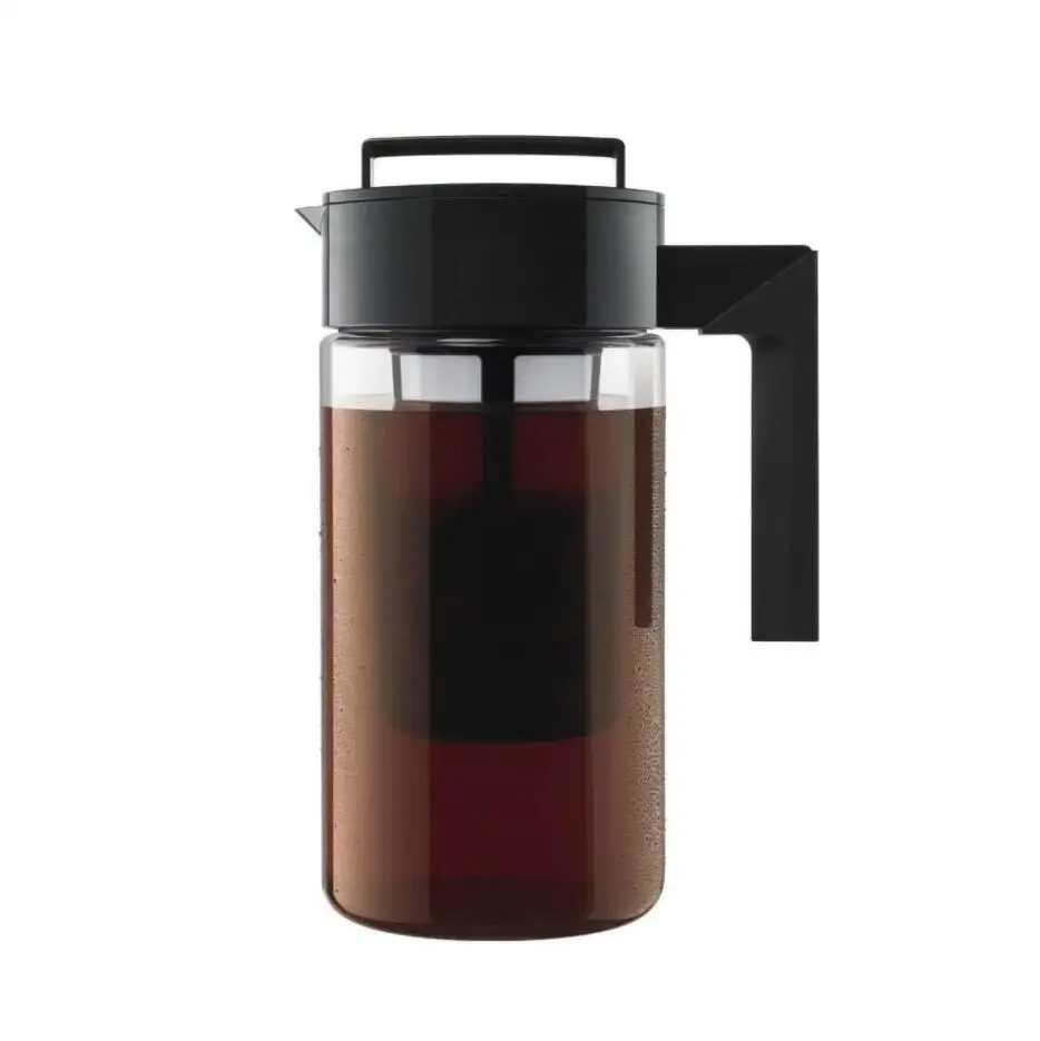 With big volume of 2 quarts of tritan plastic cold brew coffee maker-also for hot ,bpa free
