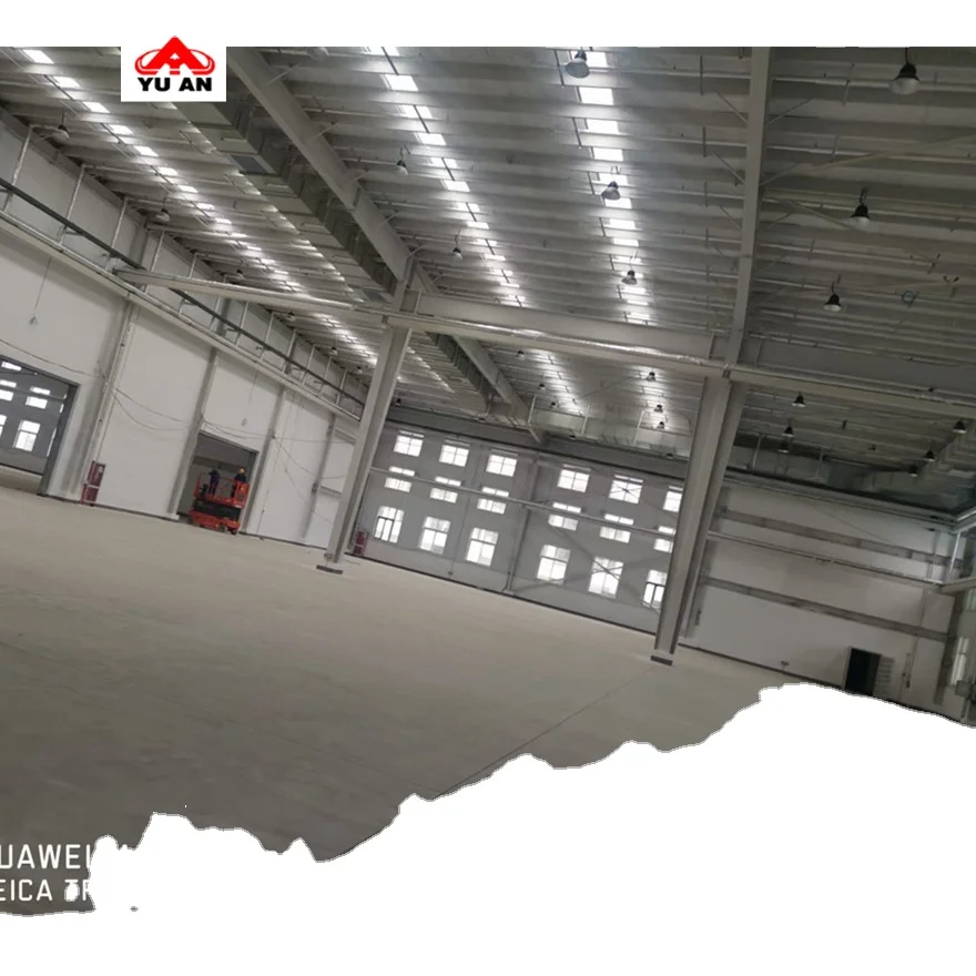 Economic prefabricated metal frame construction design steel structure warehouse drawings in africa