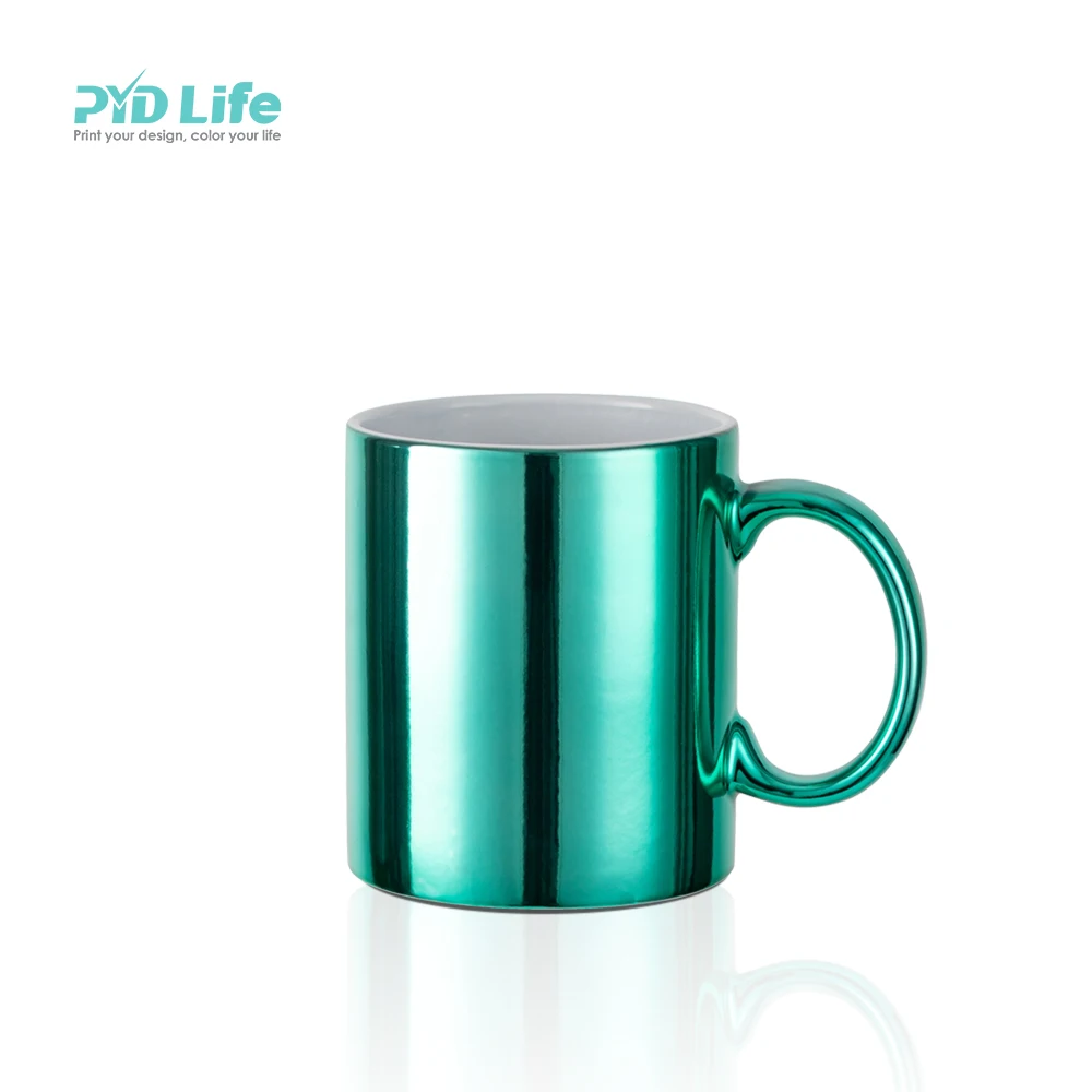 PYD Life 11 oz Custom Printing Drinking Directly Wholesale Creative Travel Plate Ceramic Mugs