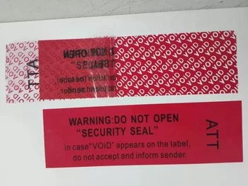 Vinyl anti-fake anti-countefeit label security code sticker VOID labels