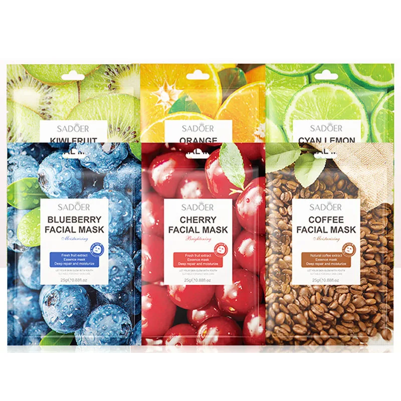 Wholesale Fruit Mask Coffee Blueberry Moisturizing Moisturizing tablet pack 50 wholesale price