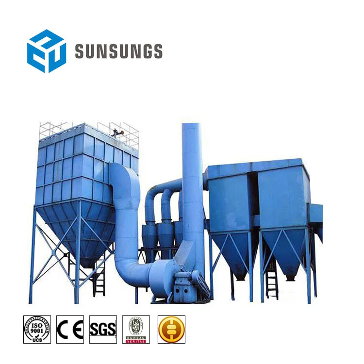 
Low pressure industrial dust collector/dust extractor/dust suppression system for Cement Plant 