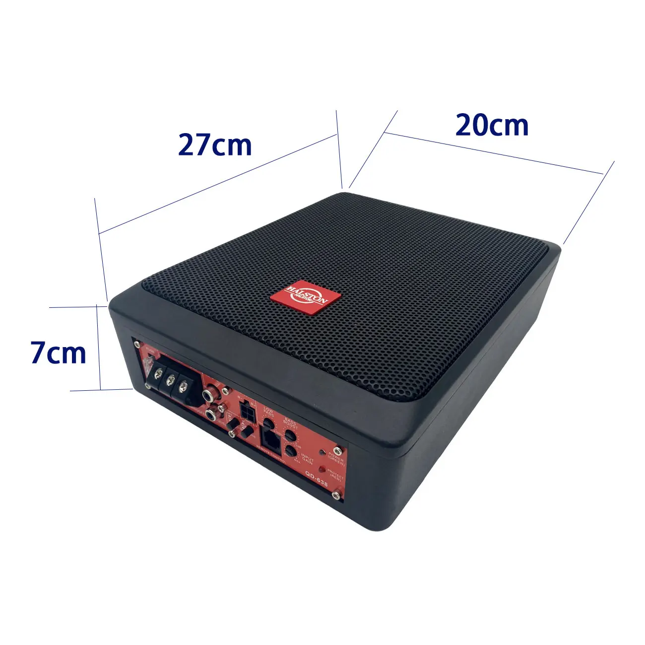 RMS 100W Car Audio Subwoofer New Design 6*8 Inch Small Underseat Subwoofer with Amplifier Full Bass Single Dual Coil DC 12V