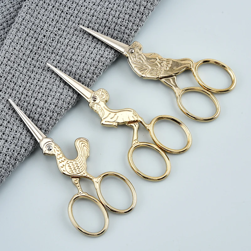 Best Price Zodiac Embroidery Scissors Vintage Craft Scissors For Fabric And Paper Cutting