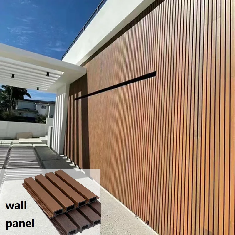 Outdoor WPC wall cladding exterior board for wall decoration Wood Plastic Composite UV WPC wall panel
