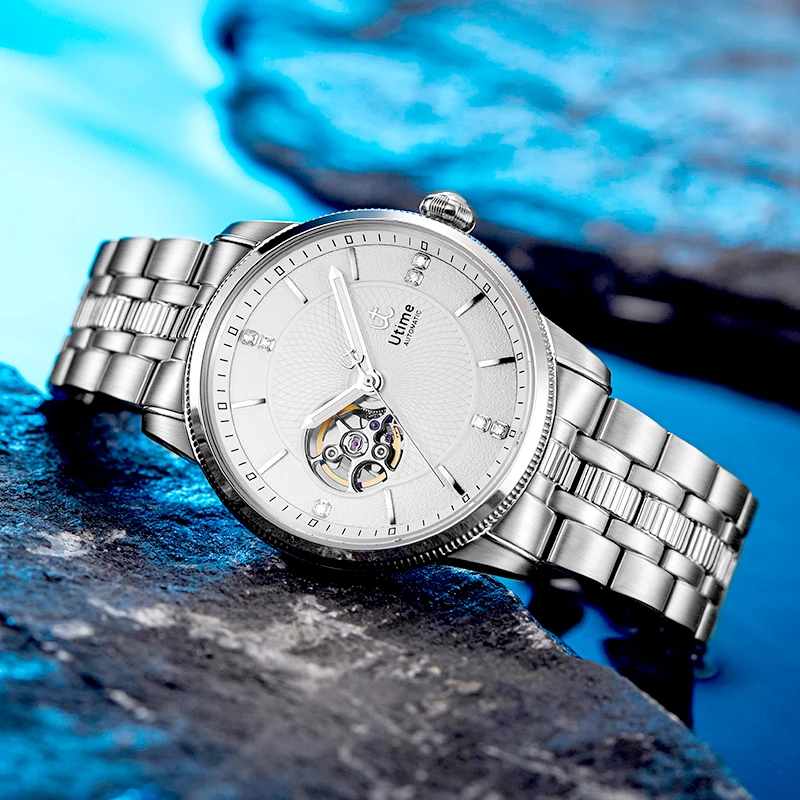 UTIME Factory supply Customize Luxury Mechanical Wristwatches Men Watches High quality Stainless Japan movement Automatic U0035G