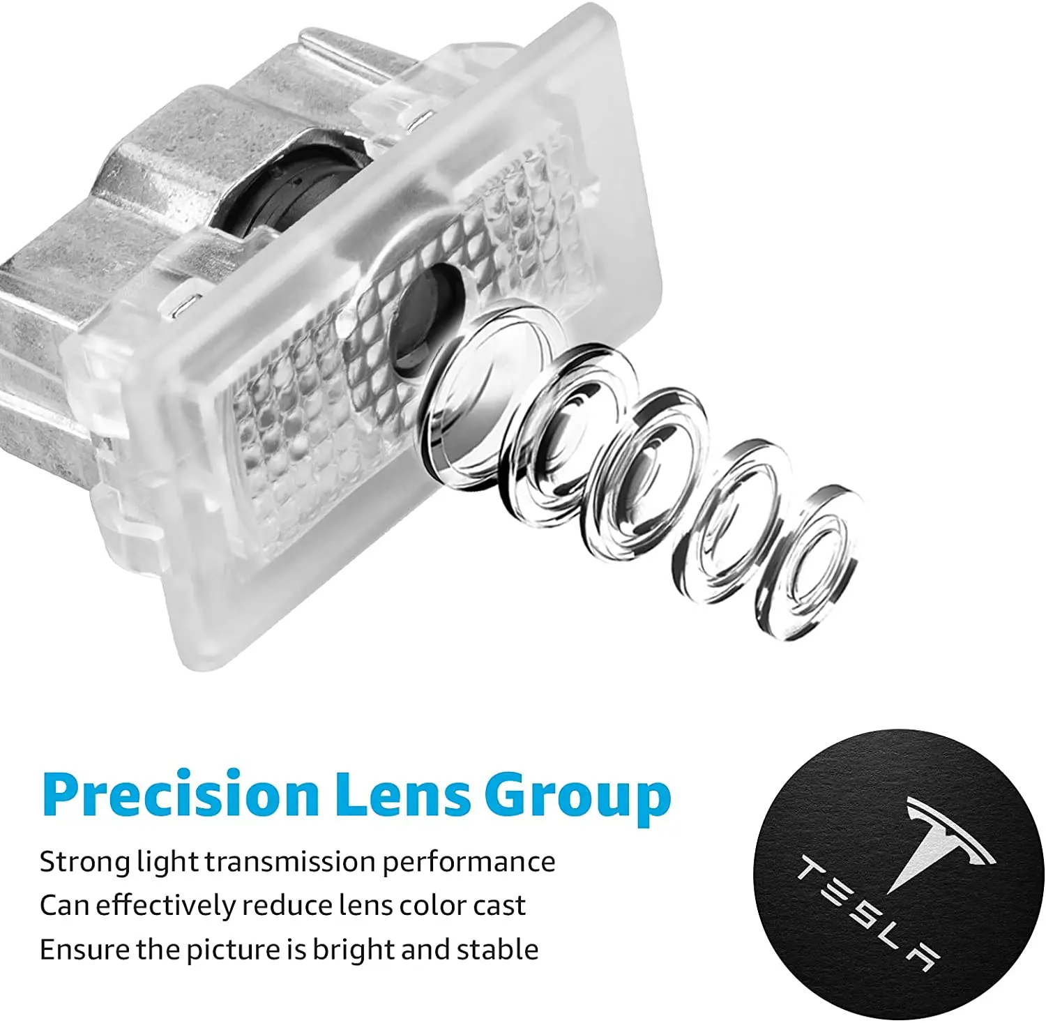 Ultra-Brights Logo Projector  Car Door Puddle  Lights for Tesla Model 3 Y