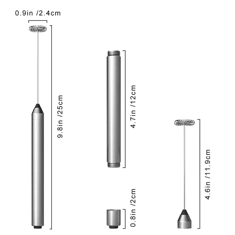 Milk Frother for Coffee Handheld Frother Electric Whisk Milk Foamer Mini Mixer and Coffee Blender Frother