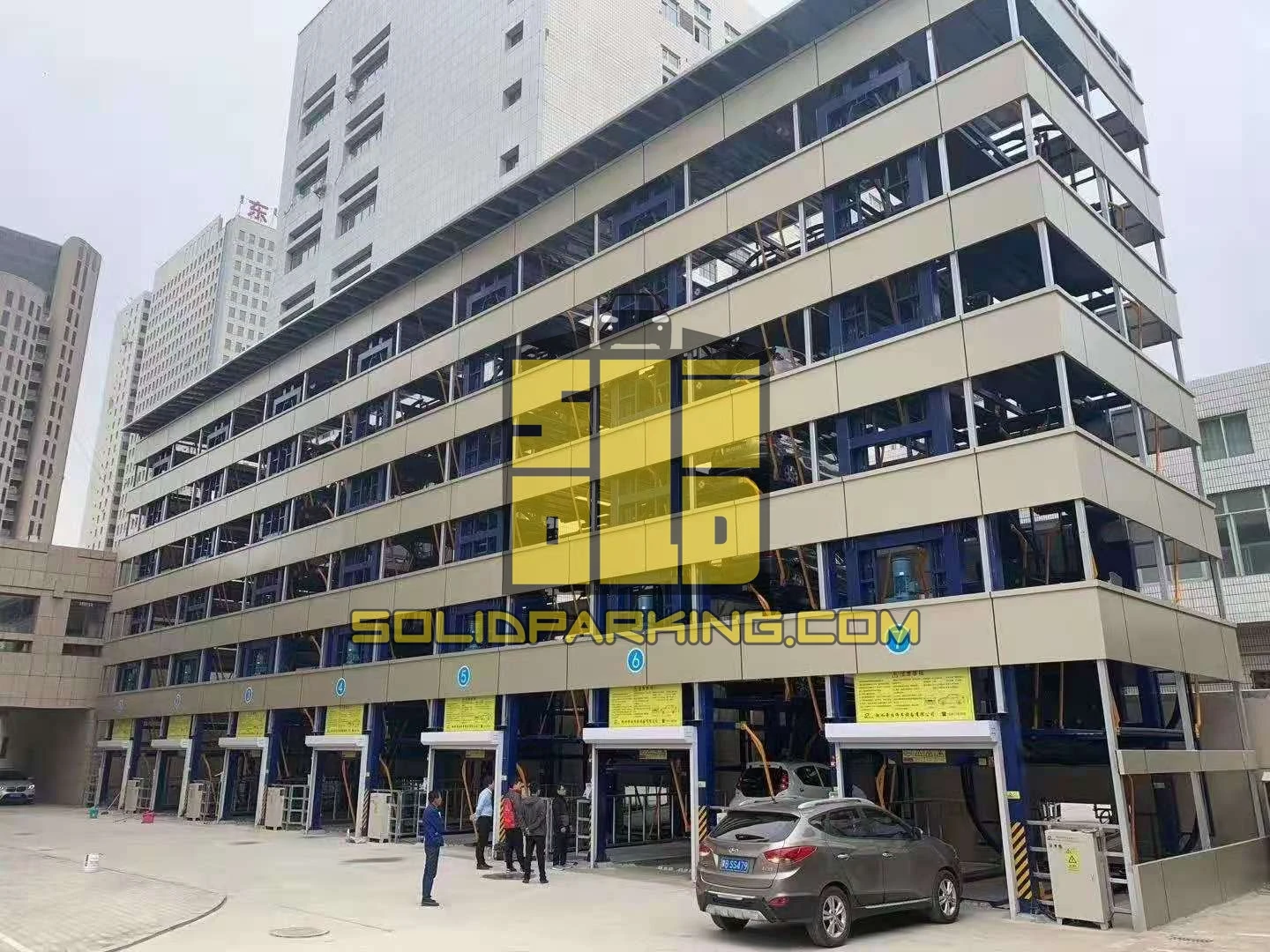 Energy Saving Customized Smart motor driven plc control automatic rotary car parking system vertical car parking system
