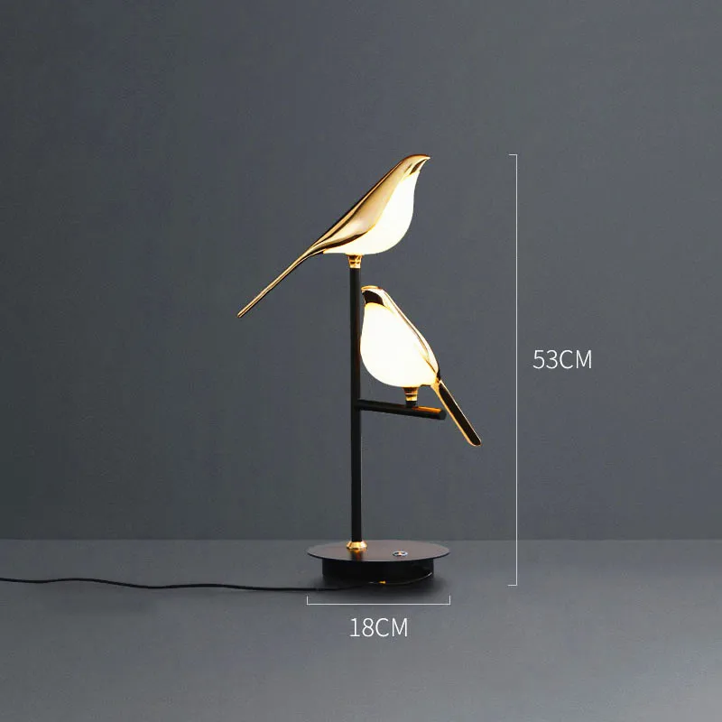 Hot Selling wholesale golden lamp black base modern luxury decorative bedside led