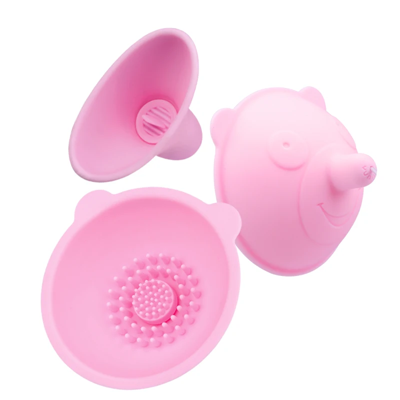 18+ Adults Nipple Suction Cups Toys Silicone Rotating Twist Breast Sucker Women Men Boobs Enlarger Pump Sex Products