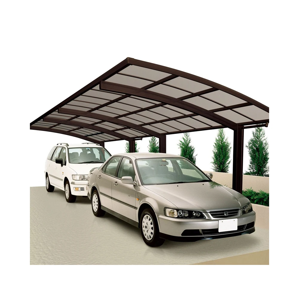 L-образный навес из поликарбоната для парковки автомобиля, навес для парковки, навес от солнца для парковки