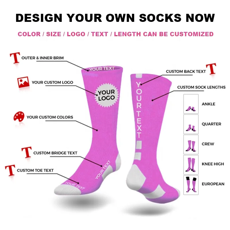 Lebridge High Quality Cotton Socks Custom Unisex Crew Socks Oem Personalized Design Your Own Logo Custom Socks