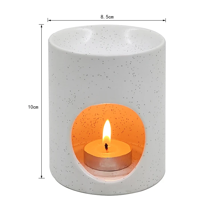 High Quality Custom White Aroma Candle Essential Oil Warmer Ceramic Oil Wax Burner Wax Melt Warmer