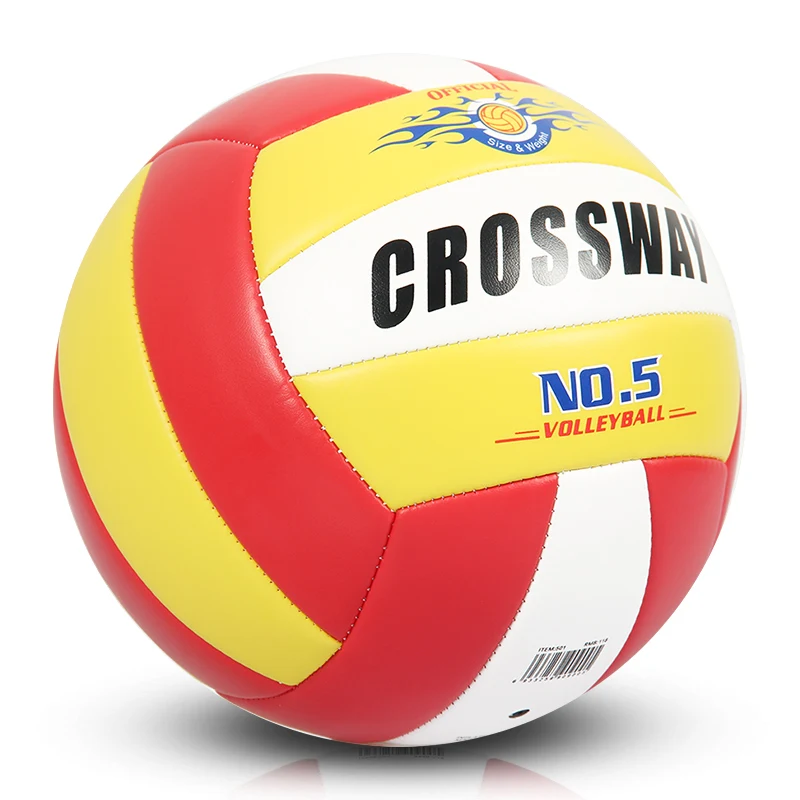 Waterproof indoor outdoor official size 5 high quality pvc volleyball custom