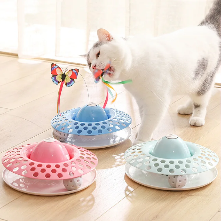 New Design Cat Toys for Indoor Cats, Spring Pet Toy with Exercise Balls Teaser Mouse