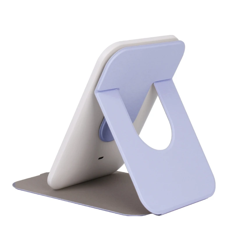 Hot Three Trifold Mirror Vanity Portable Led Makeup Mirror Desktop Foldable Travel Silver Square Touch Screen Switch 800 Mah