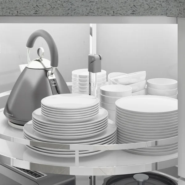 STORKING HOT SALE 360 premium corner carousel basket in MDF base for kitchen storage Good quality