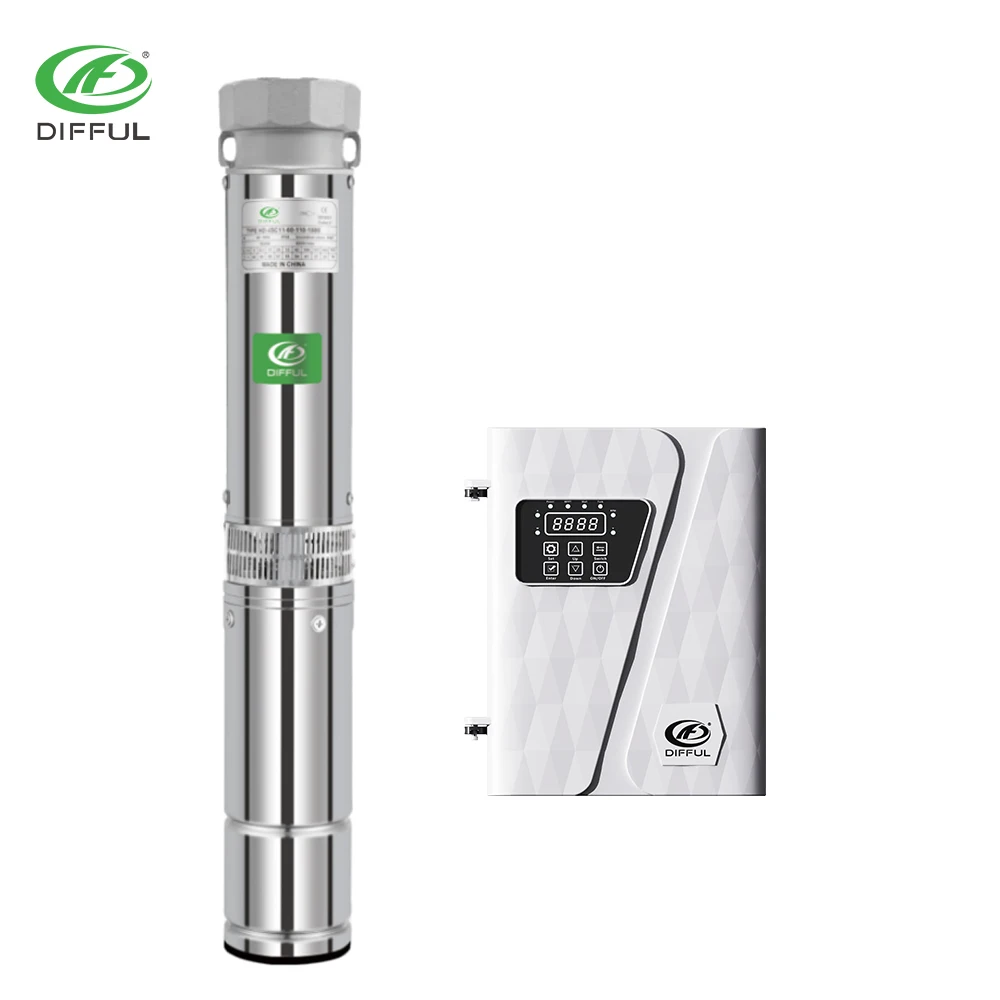 bldc 10hp submersible big flow solar water pump