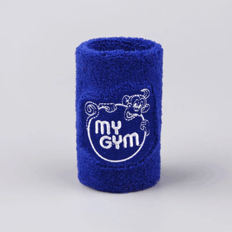 Fitness Elastic Embroidered Terry Towel Cotton Wrist Sweatbands Band  with Custom Logo  wristband deportivaFor Sports