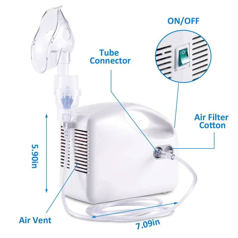 Wholesale Home Desktop Jet Nebulizer Machine Cheap Medical Portable Nebulizer with Masks Kits