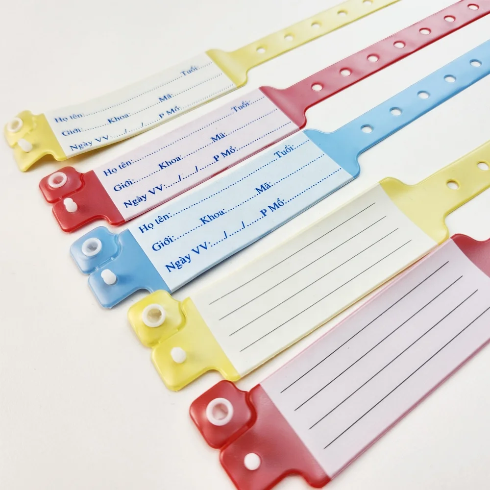 factory CE ISO Medical ID Bracelets / Patient ID Bracelets /Adult Write On Bands