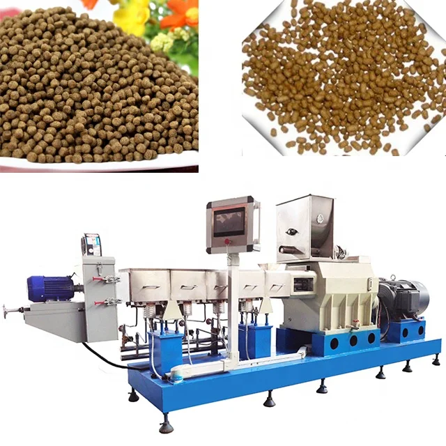 fish floating feed manufacturing machine fish food extruder line for production