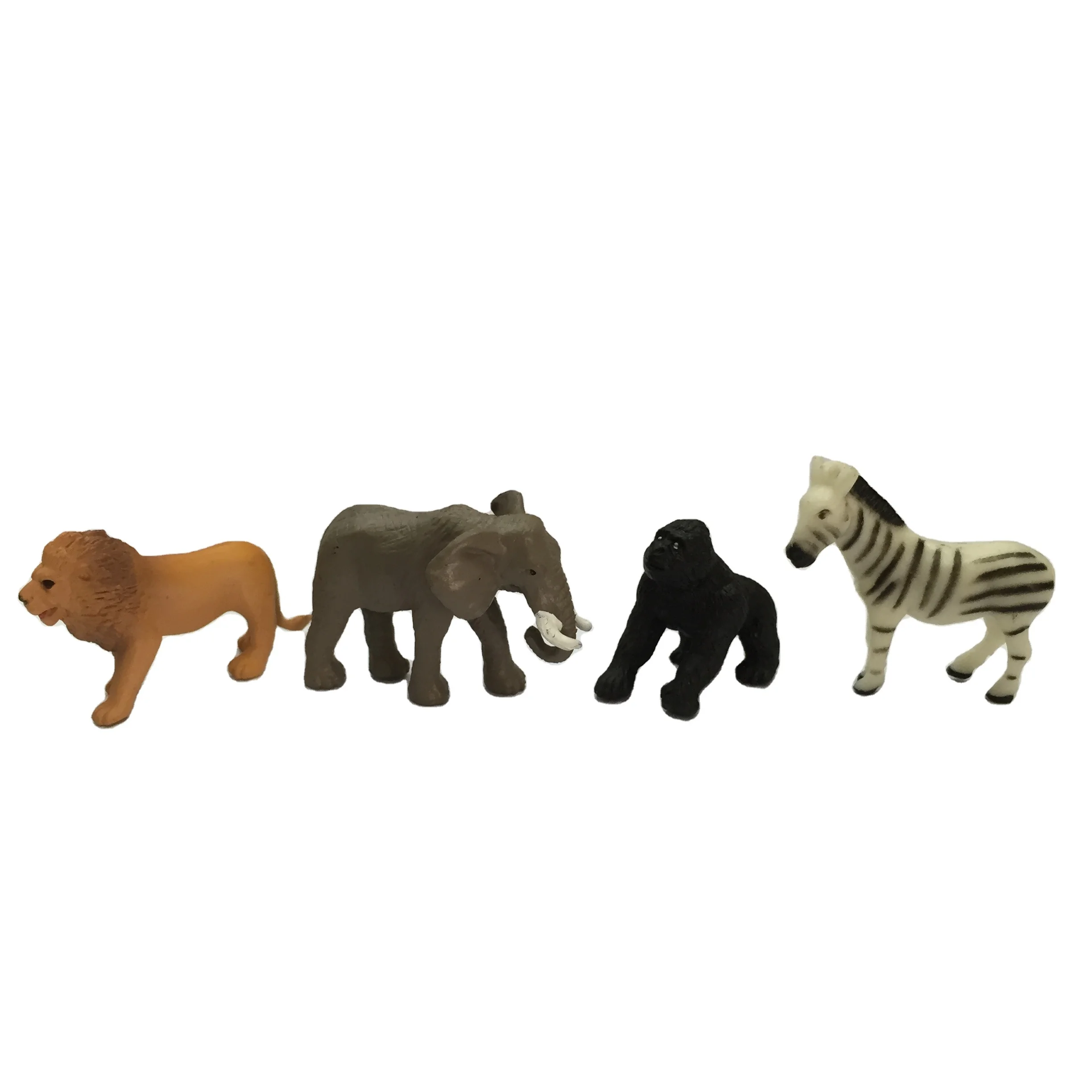 Jungle Zoo figures Plastic Wild Animal Toys Solid Figures