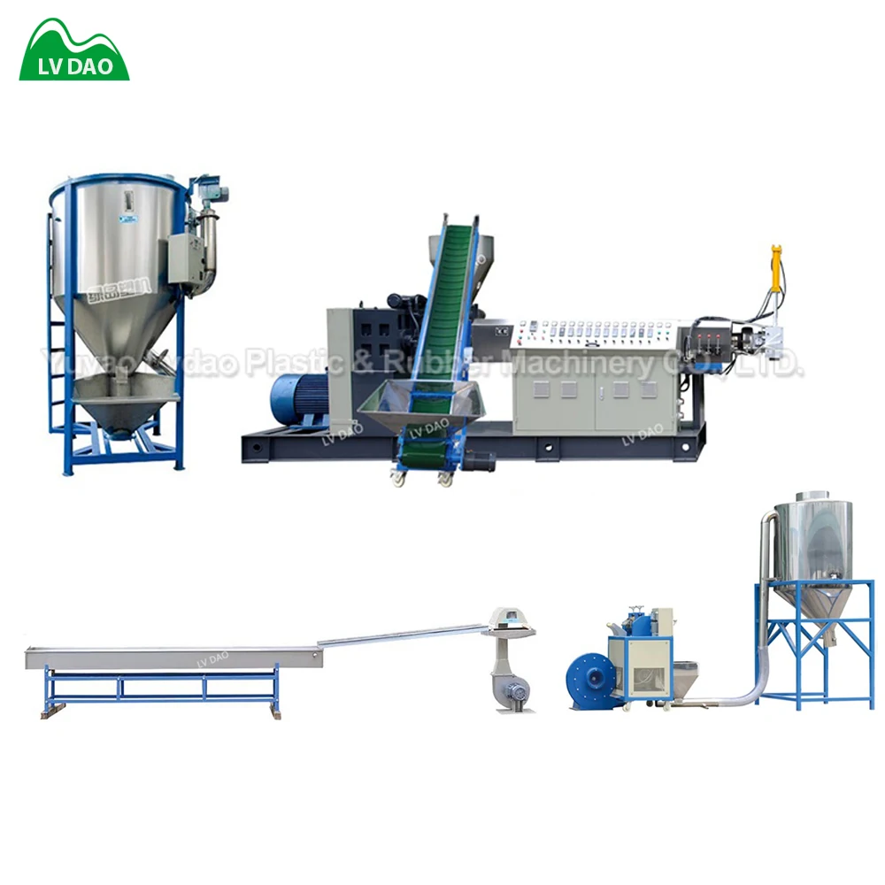 
Made in china POM PBT PET plastic recycling granules making line for sale 