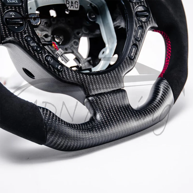 LED Shift Build Carbon Fiber Steering Wheel For NISSAN GTR R35