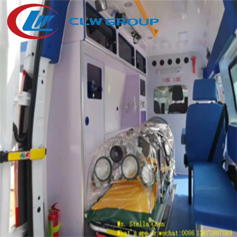 China manufacturer transit environmentally high roof ambulance bus