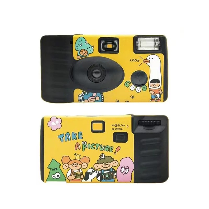 Factory promotional indoor outdoor one touch one time use disposable camera with flash 2020
