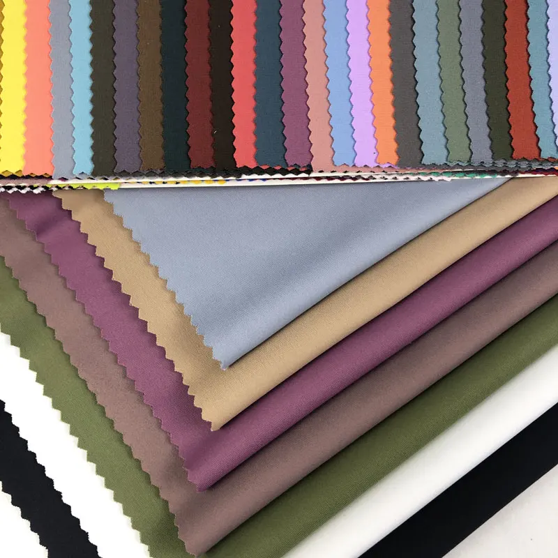 wholesale stock 4 way elastic cotton feel sportswear fitness fast drying spandex polyester stretch good wrap yoga pants fabric