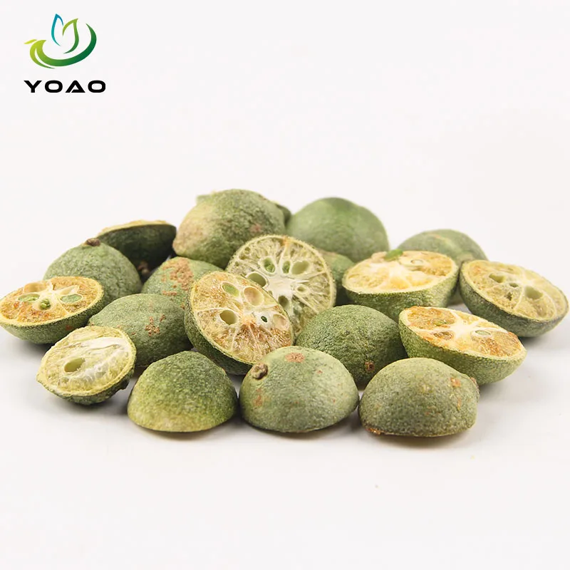 Wholesale Free Sample Dry Fruit Snack Flavor Freeze Dried Green Kumquat FD Fruits Tea for Tea/Milk Tea/Drinking