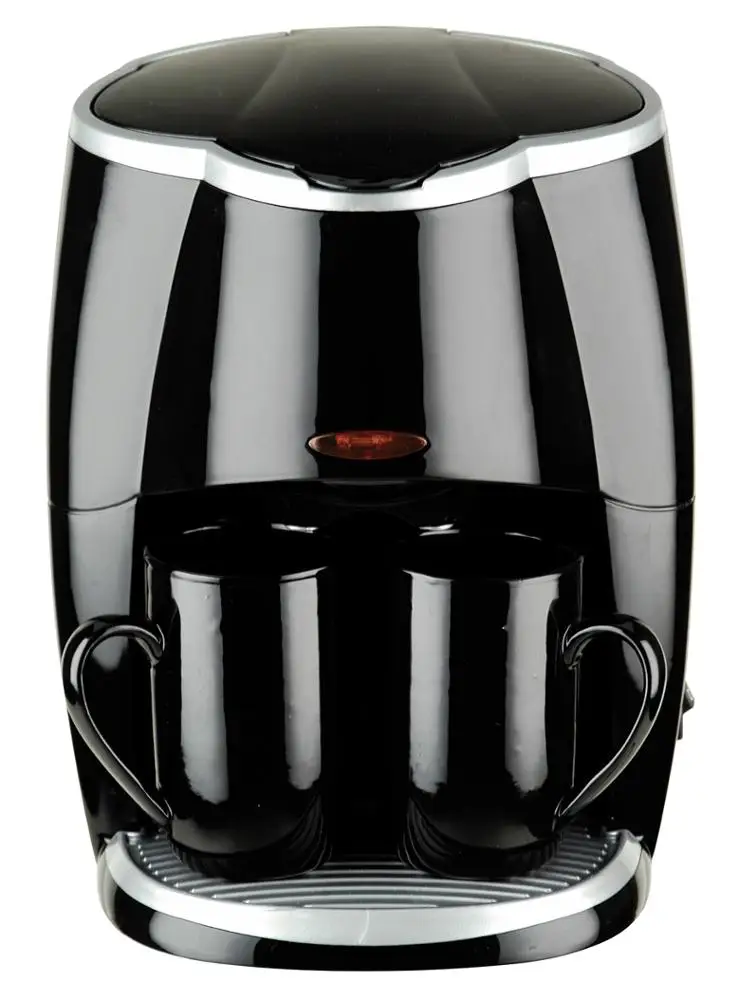 Профессиональный Лидер продаж Кофеварка с 2 чашками кофеварка двойной чашкой капельная кофемашина