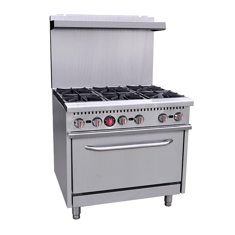 New style cheap Commercial Restaurant Kitchen Natural gas Cast Cooking Free Standing Cooker Stove With Oven  10 Burners