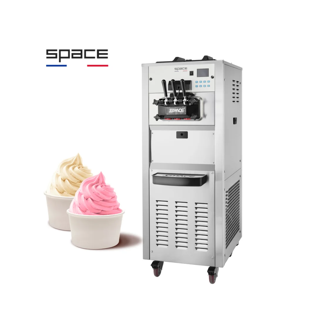 Commercial use 2+1 mixed flavors soft ice cream machine  commercial use
