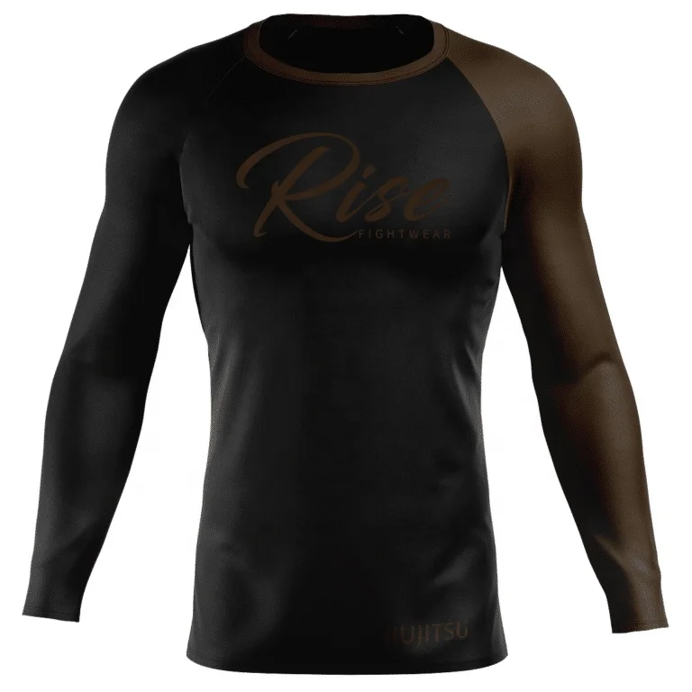 Best Selling Jiu Jitsu Mma Sublimated Grappling Men Fitness Mens Shirt Women Rash Guard Bjj Long Sleeve Compression Rashguard