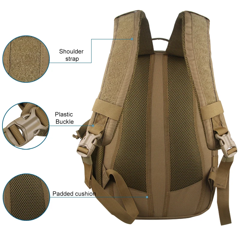 tactical High quality School backpack 500D nylon with Coyote Tactical Backpack