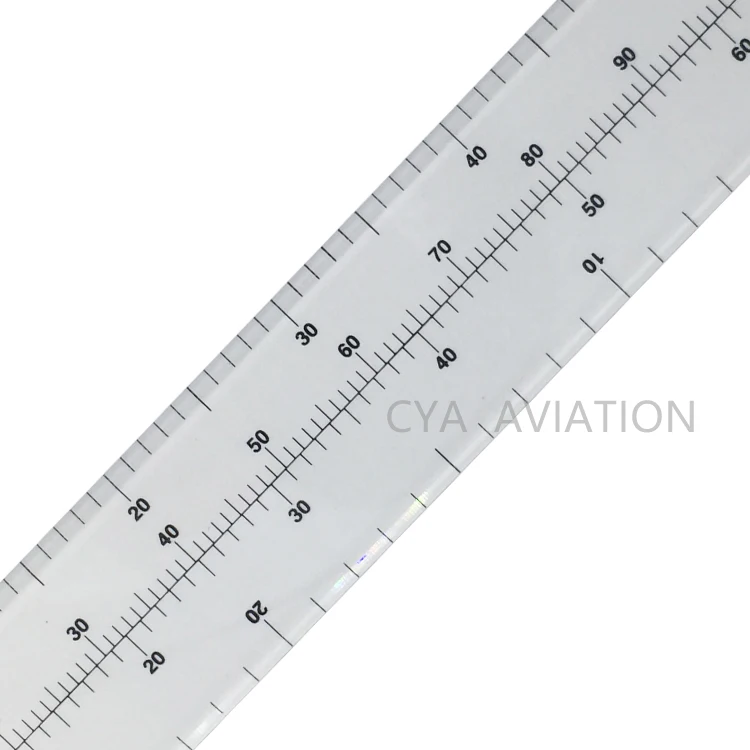 Acrylic Nautical Miles Map Reading Student Scale Ruler for Pilot Students Study Use 1 : 500,000 / 1 : 250,000 CSR-1
