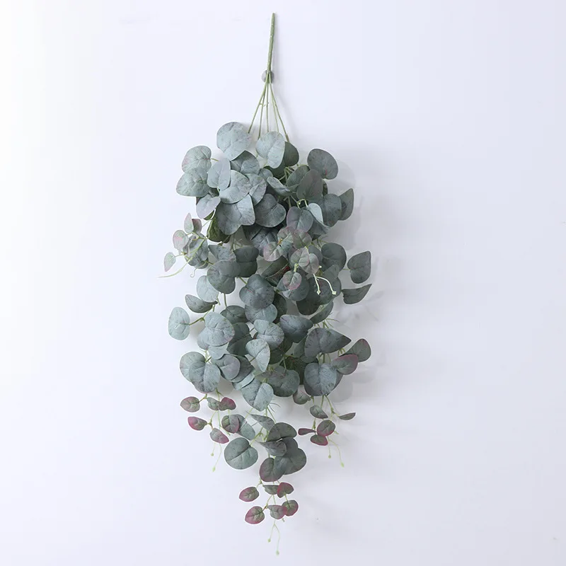 Single Branch Artificial Eucalyptus Home Hotel Decoration Flower Silk Arrangement Wedding Artificial Leaves