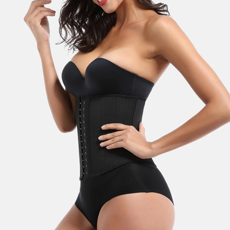 Plus Size Colombiana Faja Latex Waist Cincher Corset Vest 9-25 Bones Tummy Control Fitness Shaper Breathable Slimming Corset