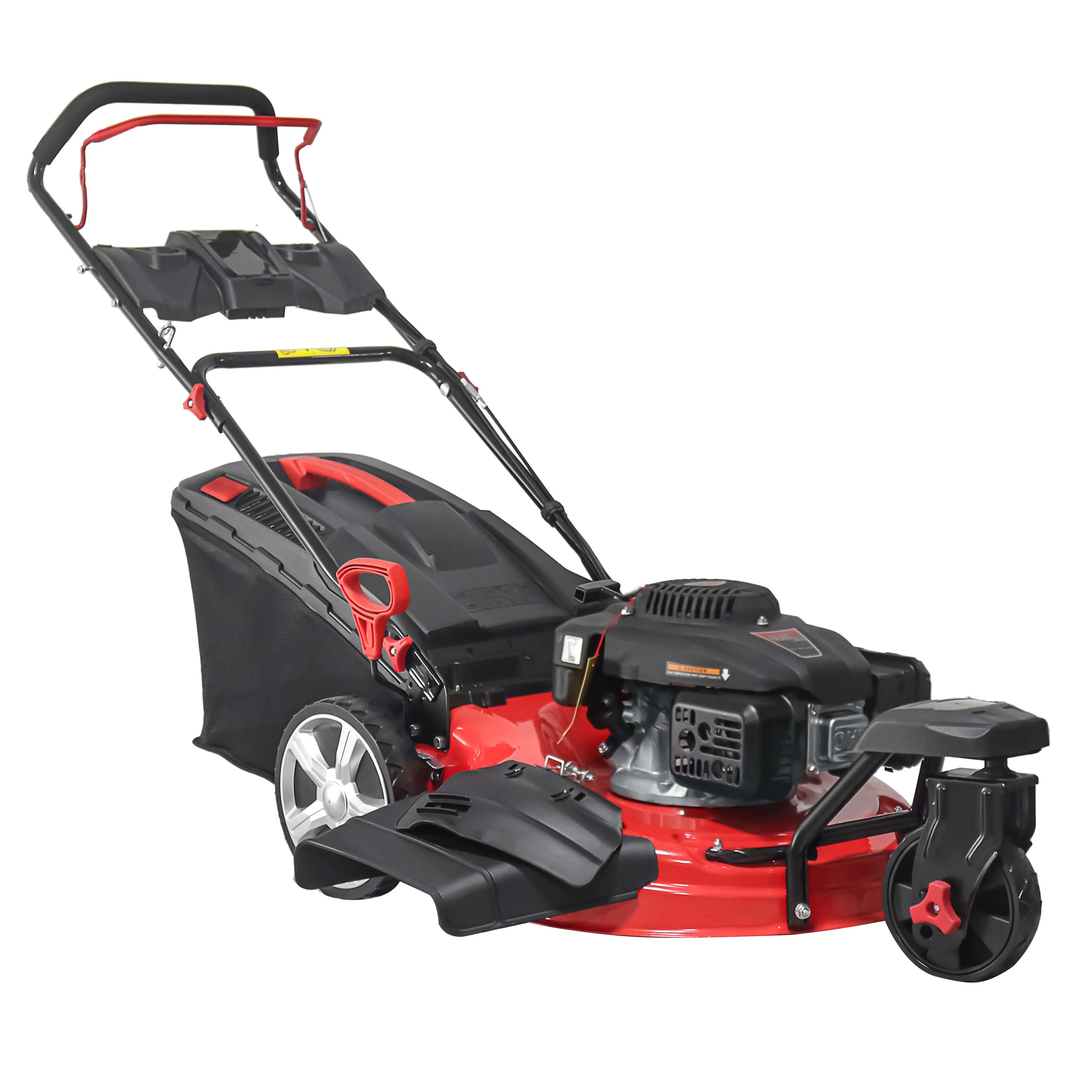 19Inch three wheels 4 stroke agriculture steel chassis self propelled T48SMH-LC166 lawn mower