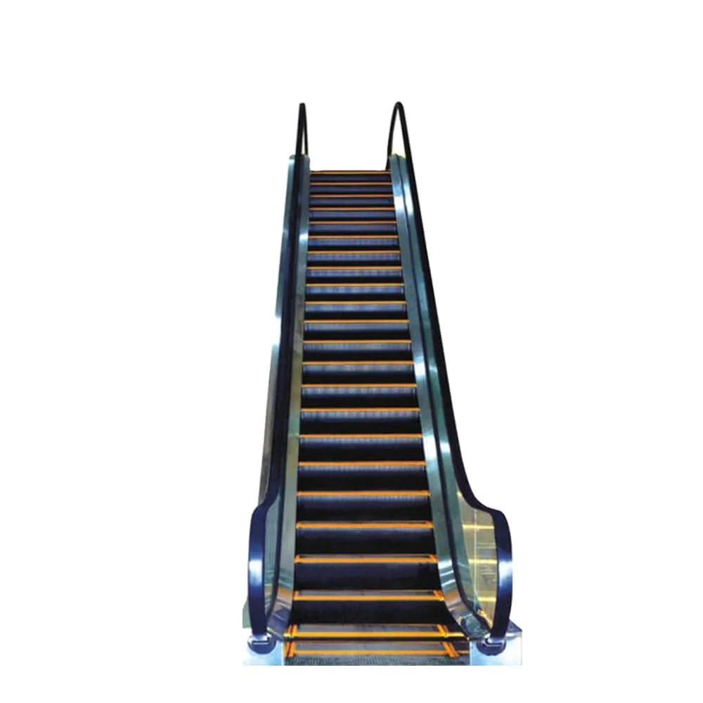 Auto Walking Polyurethane Black Color Handrail Escalator