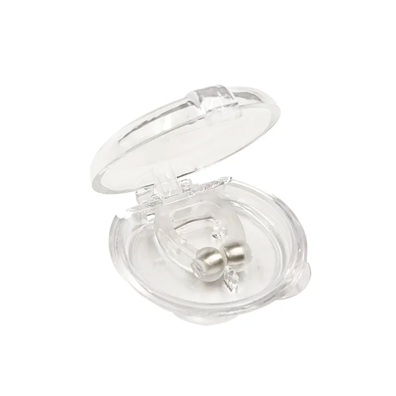 top selling product 2024 medical Magnetic Anti-snoring Device Silicone Nose Clip Tray Sleep Aid Apnea Protection Night Equipment