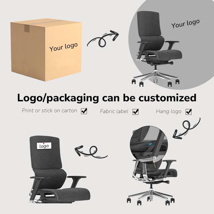 Ultimate Comfort Home Office Chair Adjustable Mesh and Fabric Swivel Style for Long Hours with Metal Material
