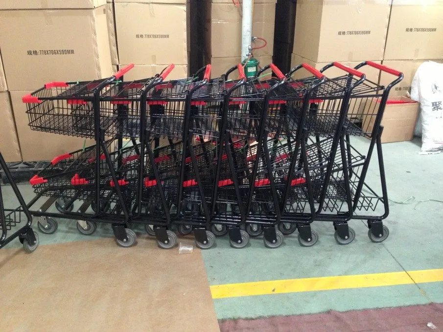 MOQ 100 PC Winn Dixie Supermarket shopping cart with two baskets