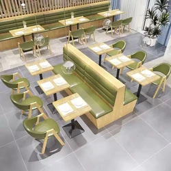 Современная коммерческая мебель обеденный стул диван и деревянный стол набор для кафе