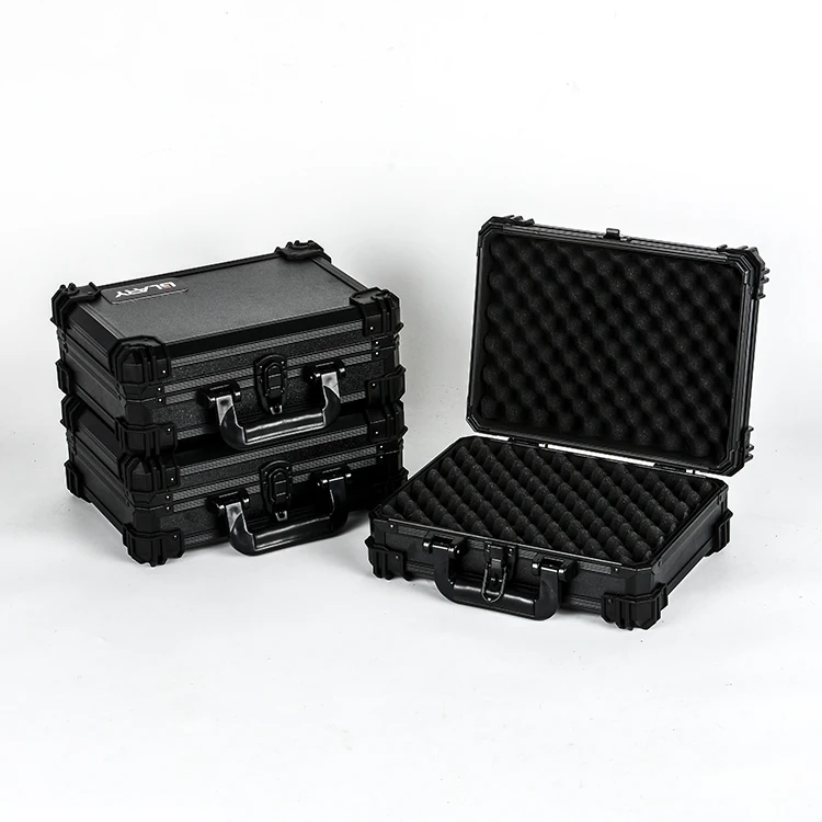 GLARY Stackable Profile Hard Shell case for Guns Box Durable Portable Aluminium Gun case Shockproof Gun case Box With Foam